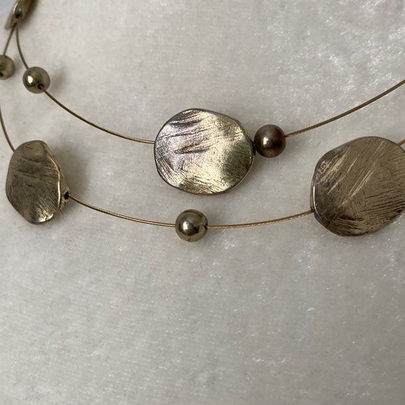 New York & Company Gold Coin Necklace - Picture 3 of 6